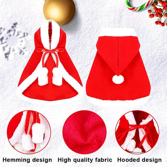 Santa Cape Costume for Cats & Dogs