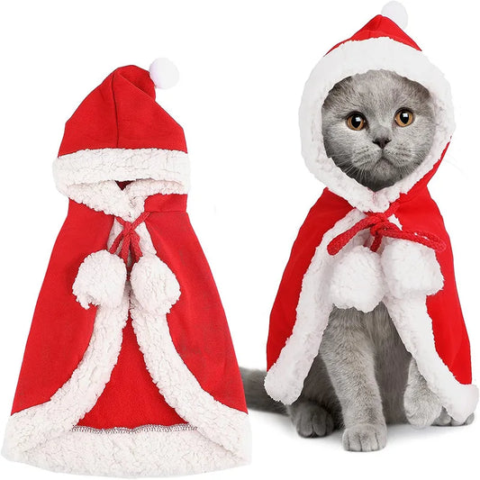 Santa Cape Costume for Cats & Dogs
