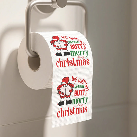 Funny Christmas Toilet Paper – Holiday Novelty Roll (Multiple Designs)